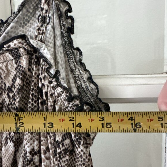 Animal Print Midi Sundress Women's Medium Dress - Picture 8 of 11